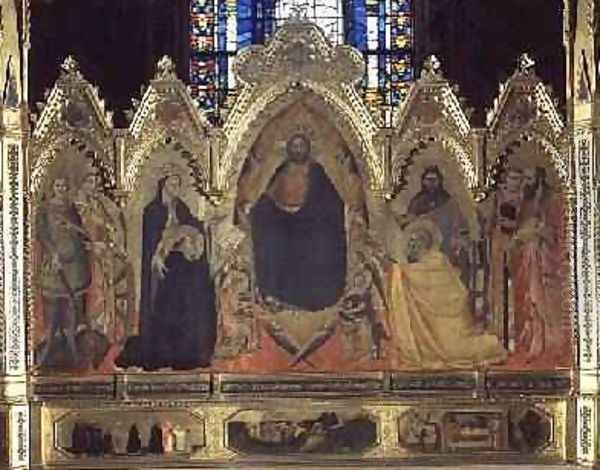 The Strozzi Altarpiece 1357 6 Oil Painting by Andrea Orcagna