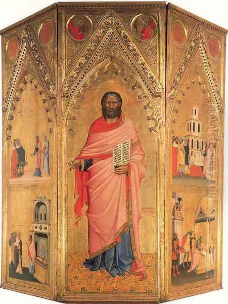 Saint Matthew and Stories of his Life 1367-70 Oil Painting by Andrea Orcagna