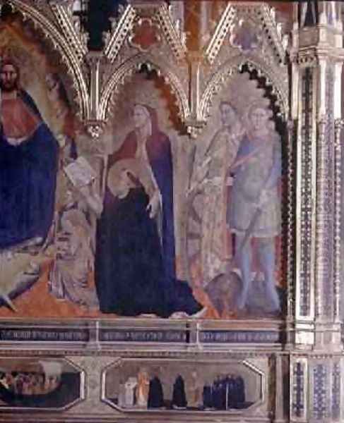 The Strozzi Altarpiece 1357 5 Oil Painting by Andrea Orcagna