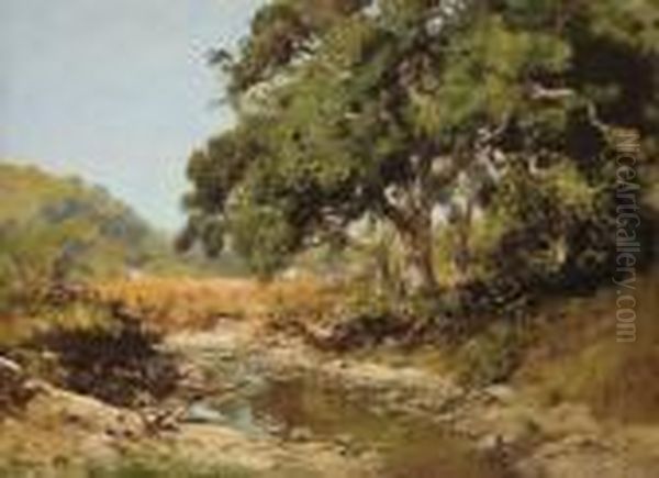 Stream Through The Valley Oil Painting by William Keith