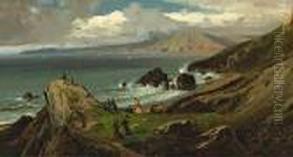 Land's End Oil Painting by William Keith