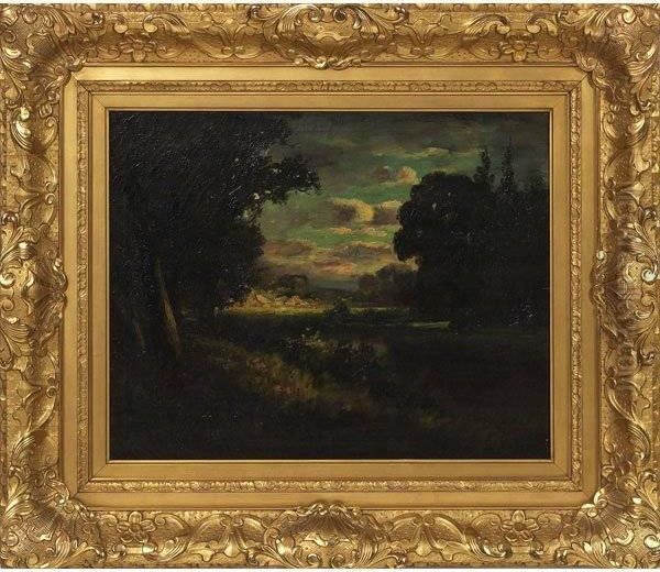 Pastoral Landscape Oil Painting by William Keith