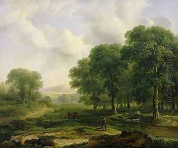 The Trout Stream 1828 Oil Painting by James Arthur O'Connor