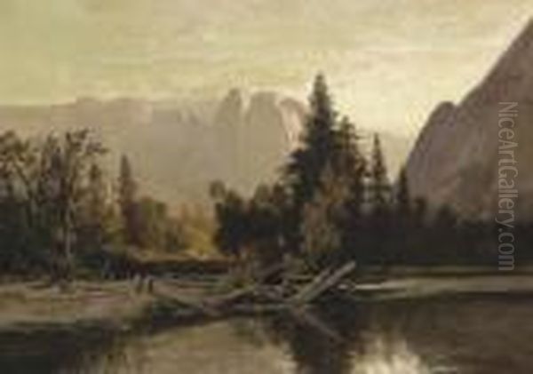 Yosemite Valley Oil Painting by William Keith