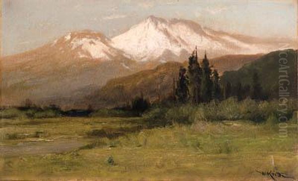 Mount Shasta Oil Painting by William Keith