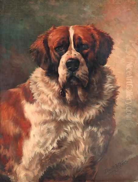 St. Bernard Oil Painting by Edmund Henry Osthaus