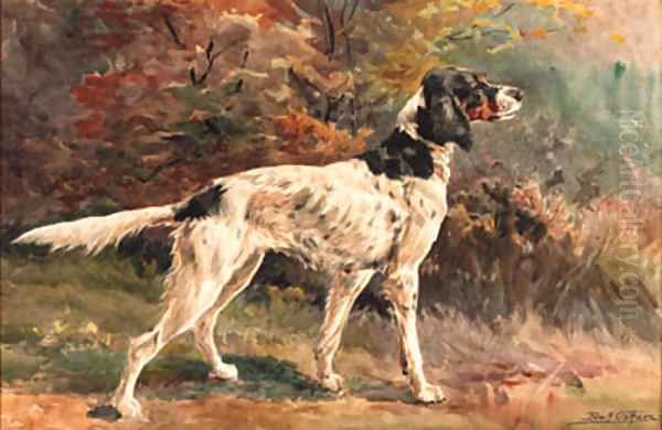 An English Setter 2 Oil Painting by Edmund Henry Osthaus