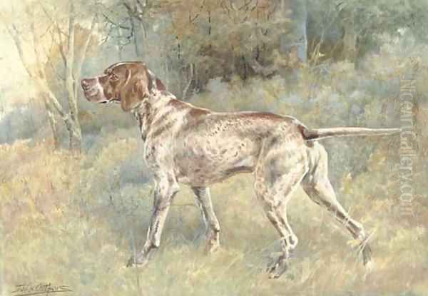 German Short Hair Pointer Oil Painting by Edmund Henry Osthaus