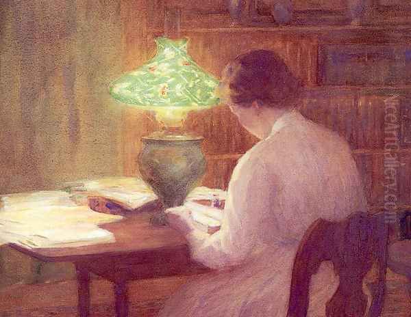 The Evening Lamp 1912 by Mina Fonda Ochtman