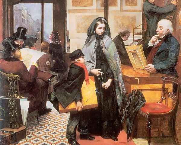 Nameless and Friendless 1857 Oil Painting by Emily Mary Osborn