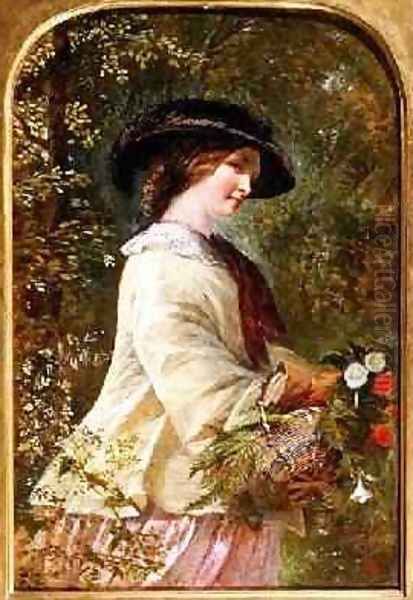 The Flower Seller Oil Painting by Emily Mary Osborn