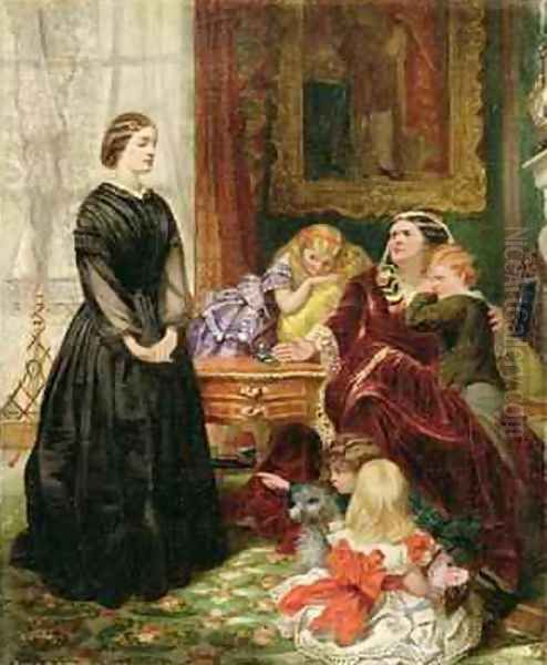 The Governess, 1860 Oil Painting by Emily Mary Osborn