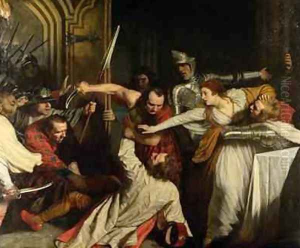 The Murder of Rizzio 1787 Oil Painting by John Opie