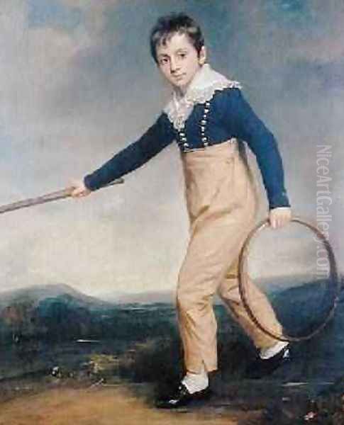 Boy with a Hoop Oil Painting by John Opie