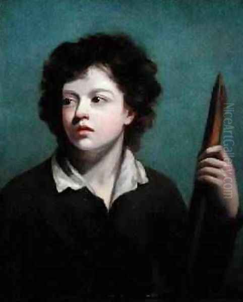 Portrait of a Boy with a Staff Oil Painting by John Opie