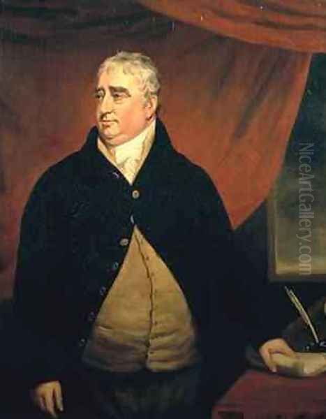 Portrait of Charles James Fox 1749-1806 Oil Painting by John Opie