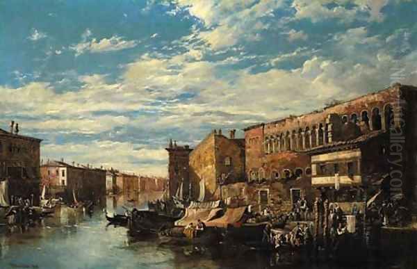 The Grand Canal, Venice Oil Painting by William Oliver