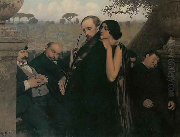 Philistines Oil Painting by Edward Okun