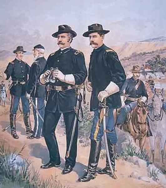 BrigadierGeneral Nelson A Miles 1839-1925 during frontier service Oil Painting by Henry Alexander Ogden