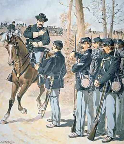 Campaign Uniforms of the Federal Army Oil Painting by Henry Alexander Ogden