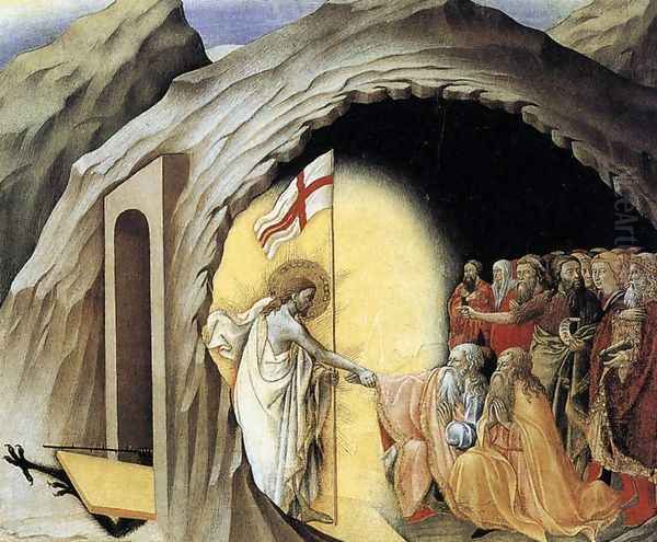 The Descent into Limbo c. 1445 Oil Painting by Master of the Osservanza