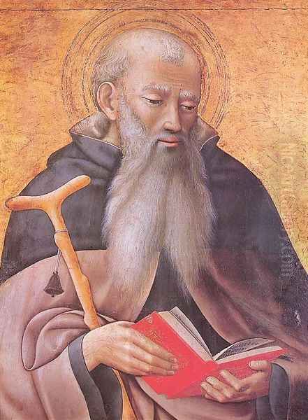 Saint Anthony Abbot 1425 Oil Painting by Master of the Osservanza