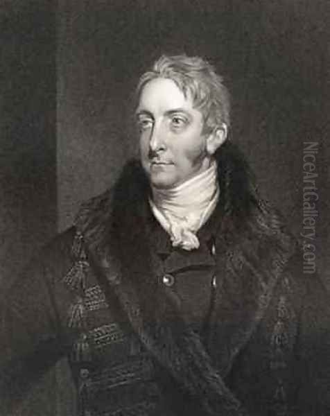 Cropley Ashley Cooper, 6th Earl of Shaftesbury, engraved by W. Holl 1807-71, from National Portrait Gallery, volume IV, published c.1835 Oil Painting by William Owen