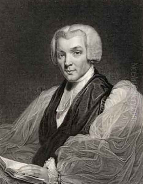 William Howley, engraved by W. Holl, from National Portrait Gallery, volume II, published c.1835 Oil Painting by William Owen