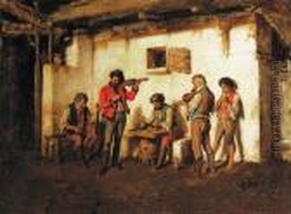 Music Oil Painting by Hermann Kern