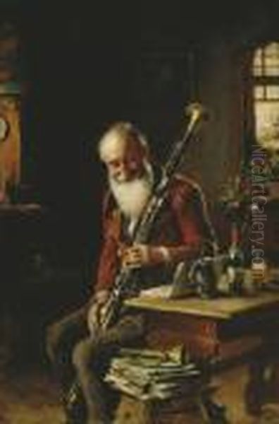 A Zenesz Oil Painting by Hermann Kern