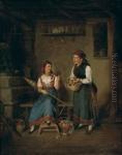 V Kuchyni Oil Painting by Hermann Kern