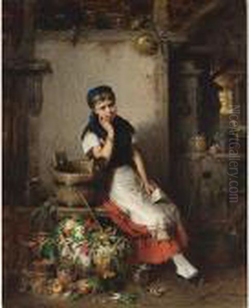 The Love Letter Oil Painting by Hermann Kern