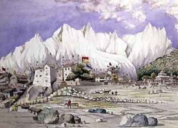 Town of Keelung May 1855 Oil Painting by Dr. H.A. Oldfield