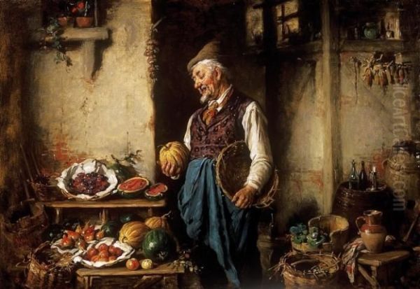 In The Larder Oil Painting by Hermann Kern