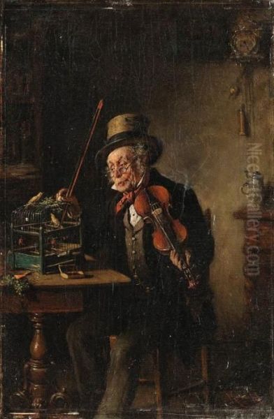 The Melody Makers Oil Painting by Hermann Kern