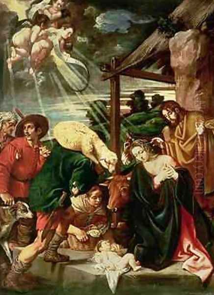 Adoration of the Shepherds Oil Painting by Pedro Orrente