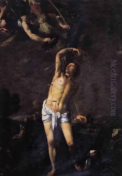 St Sebastian Oil Painting by Pedro Orrente