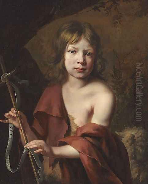 Portrait of a boy as Saint John the Baptist Oil Painting by Jacob van, the Elder Oost