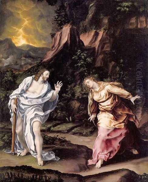 Noli Me Tangere 1575 Oil Painting by Lelio Orsi