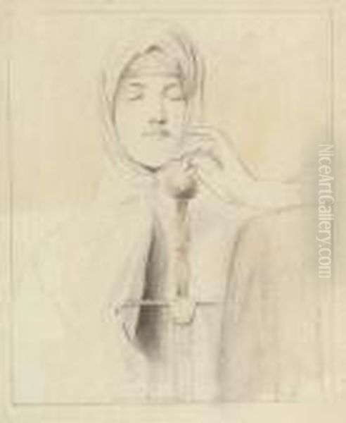 Study For 'l'idee De Justice' Oil Painting by Fernand Khnopff