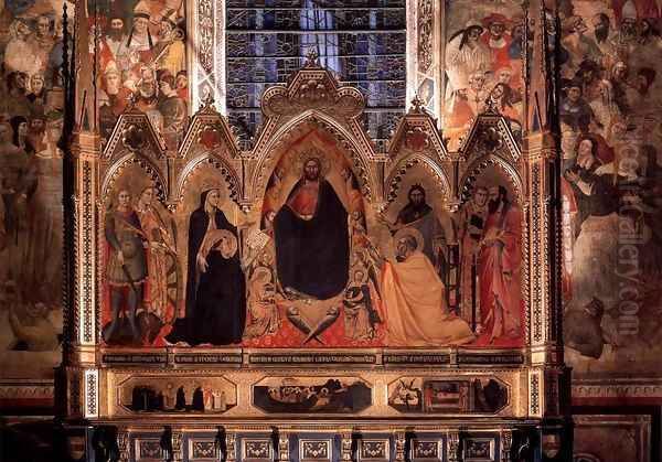 The Strozzi Altarpiece 2 Oil Painting by Orcagna