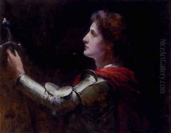 St. Joan of Arc Oil Painting by Walter William Ouless