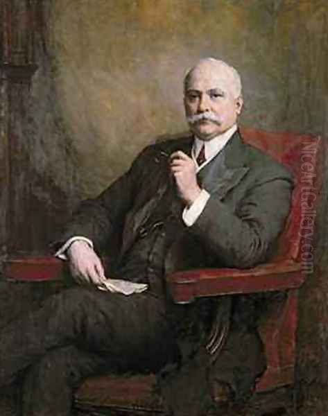 Portrait of Sir Edward Hopkinson Holden 1848-1919 First Baronet 1911 Oil Painting by Walter William Ouless