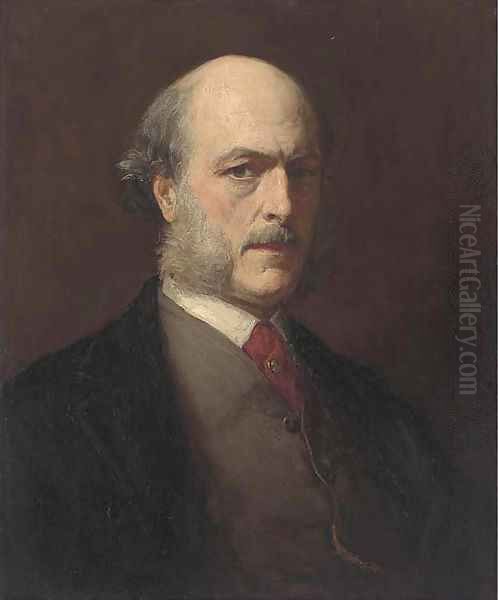 Portrait of Sir William Frederick Pollock Oil Painting by Walter William Ouless