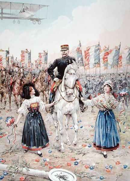 Marshal Ferdinand Foch 1851-1929 the Liberator Oil Painting by Jacques Onfray de Breville