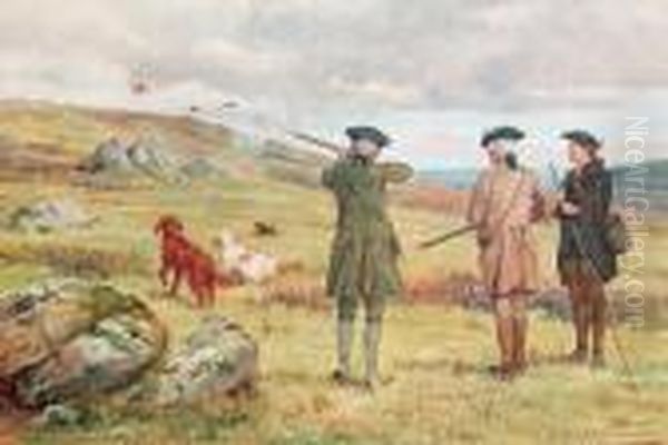 A Good Shot Oil Painting by George Goodwin Kilburne