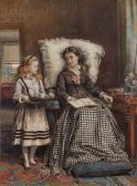 The Nursemaid Oil Painting by George Goodwin Kilburne