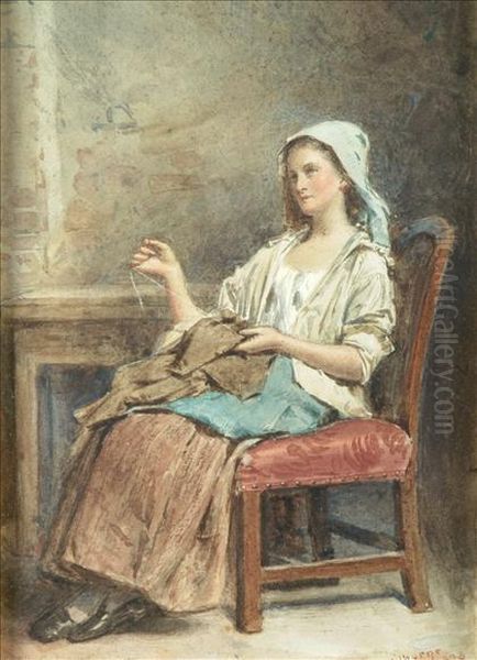 The Housemaid Oil Painting by George Goodwin Kilburne