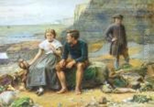 Enoch Arden Oil Painting by George Goodwin Kilburne