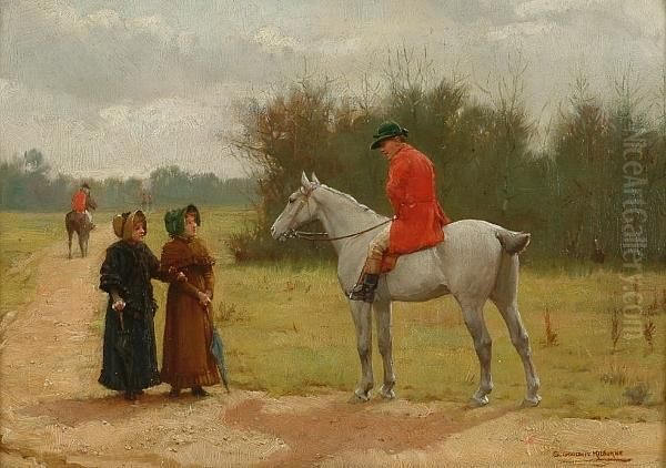 On The Way To The Meet Oil Painting by George Goodwin Kilburne